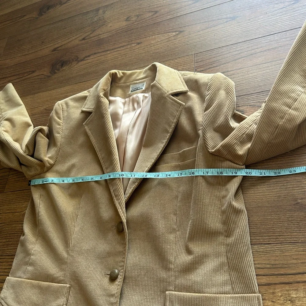 Camel Corduroy Blazer - Picture 3 of 7